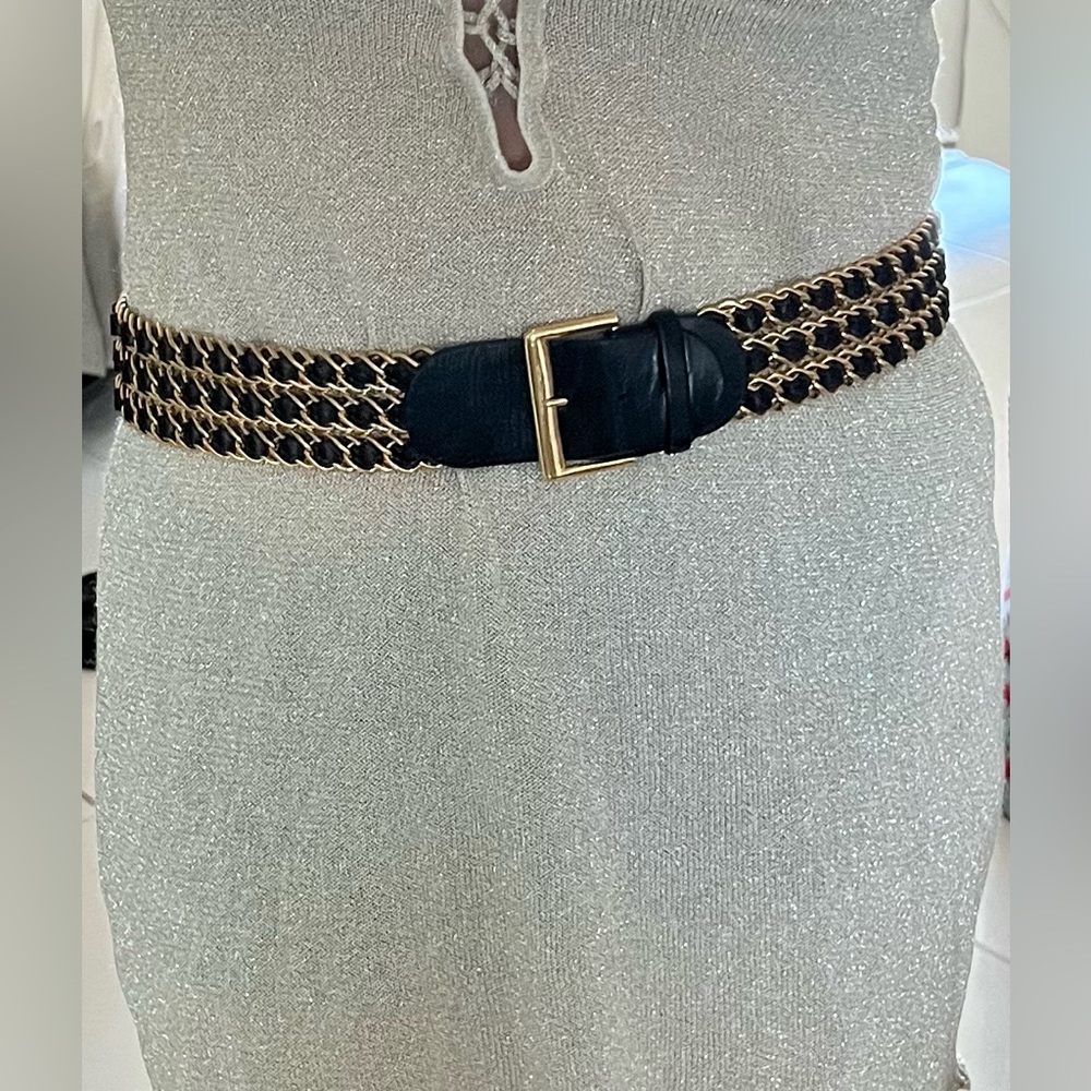 Chanel Belt, Chain and lambskin leather